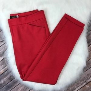 SOLD CROSBY RED DRESS STRETCH PANTS